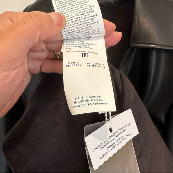 PennyBlack by Max Mara Label-cut ‘Riva’ Faux Leather Dress Size: small US4/6 - Picture 13 of 16